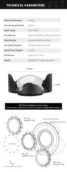 Preview: WeeFine WDP230 Optical Fisheye Glass Dome Port (ISOTTA/SEA&SEA)