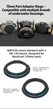 WeeFine WDP230 230MM Optical Fisheye Glass Dome Port (ISOTTA/SEA&SEA)