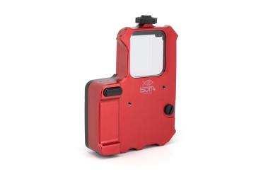 ISOTTA Smartphone-Unterwassergehäuse aus rotem Aluminium