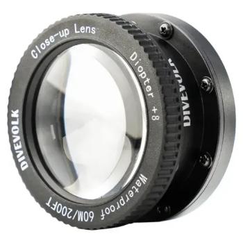 DIVEVOLK Makro Diopter 67mm Close Up Lens +8