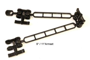 D&D 1" Kugelarm Aluminium Set 2-teilig 9"/11"