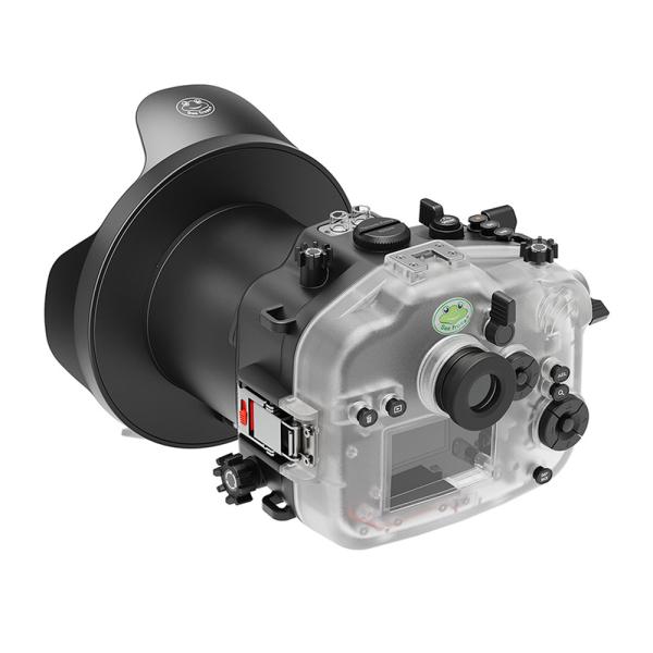 SeaFrogs 40M/130FT UW Camera Housing With WA005-A Dome Port For Fujifilm X-H2/H2S （XF 16-55mm f/2.8 R LM WR)