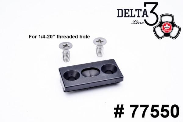 AQUATICA TLC: T style base bracket: supplied with 1/4-20 screws for mounting on Aquatica handle