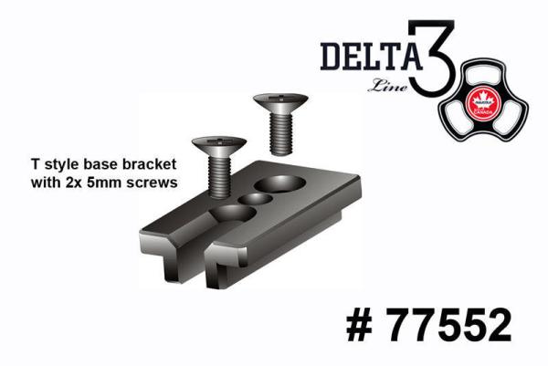 AQUATICA TLC: T style base bracket: supplied with 5mm screws for most metric Housings