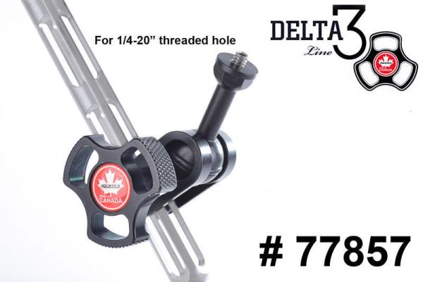 AQUATICA TLC: Arm clamp with 1" ball with 1/4"-20 threaded stud