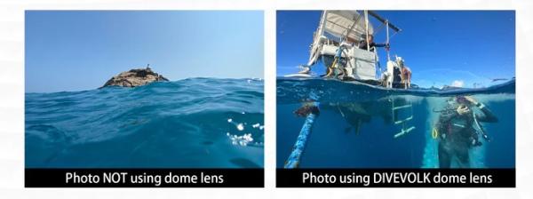 DiveVolk Dome Lens for SeaTouch 4 Max Underwater Housing