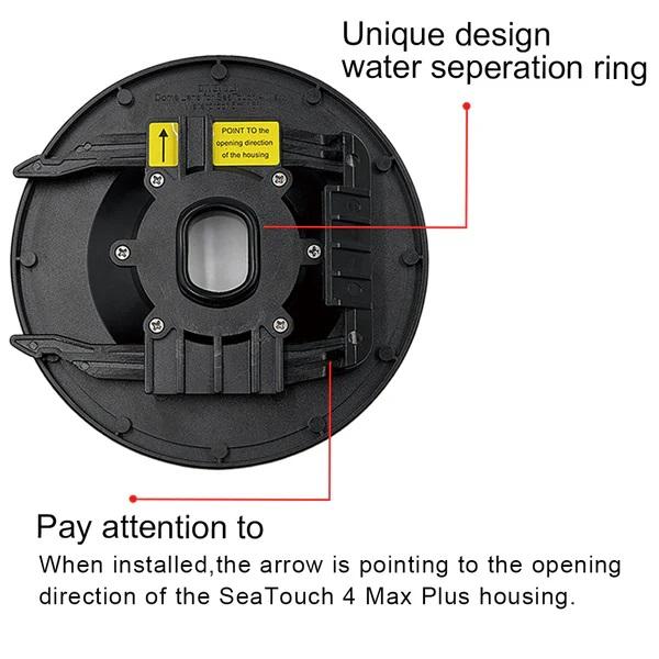 DIVEVOLK Dome Lens for SeaTouch 4 Max Underwater Housing