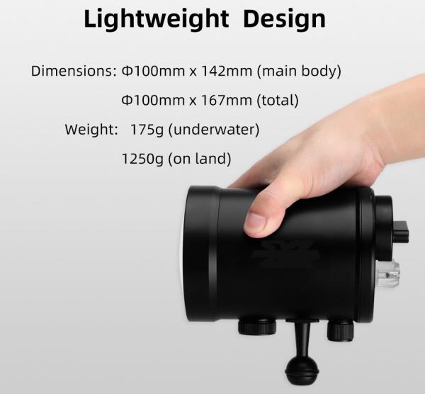 X-Light DS160 Pro Hybrid Unterwasserblitz