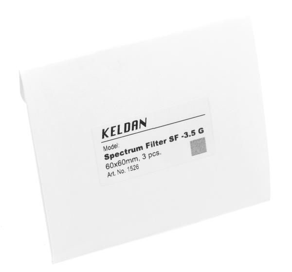 KELDAN Spectrum Filter SF -3.5 G 60x60 mm 3Stk.