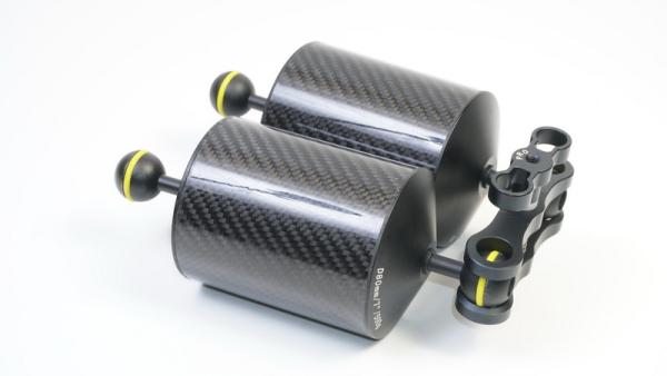 D&D 1" Kugelarm Klemme Aluminium/Teflon lange Ausführung