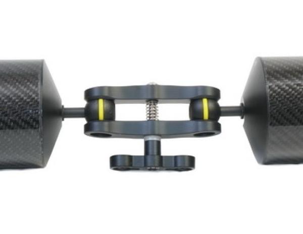 D&D 1" Kugelarm Klemme Aluminium/Teflon lange Ausführung