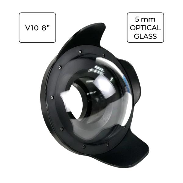 SeaFrogs V10/8 Dome Ports Mineralglas 61mm Extension Ring