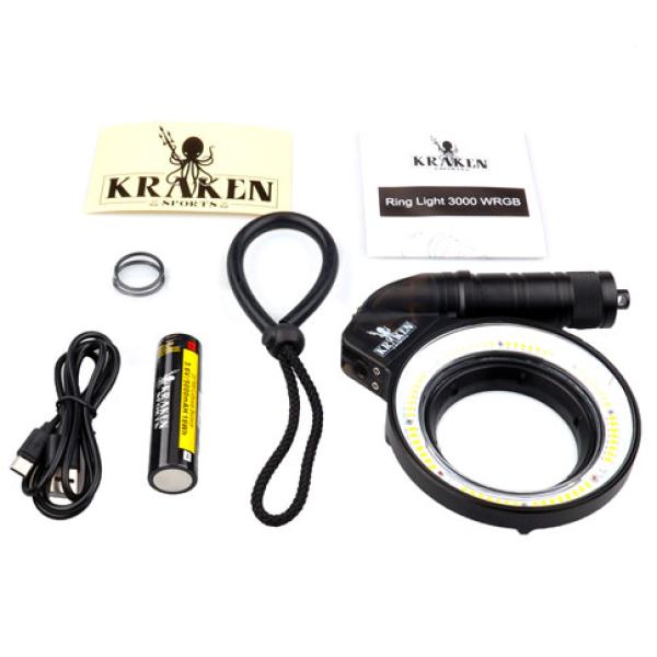 KRAKEN Ringlicht & Blitz 3000 V2 wie WF058