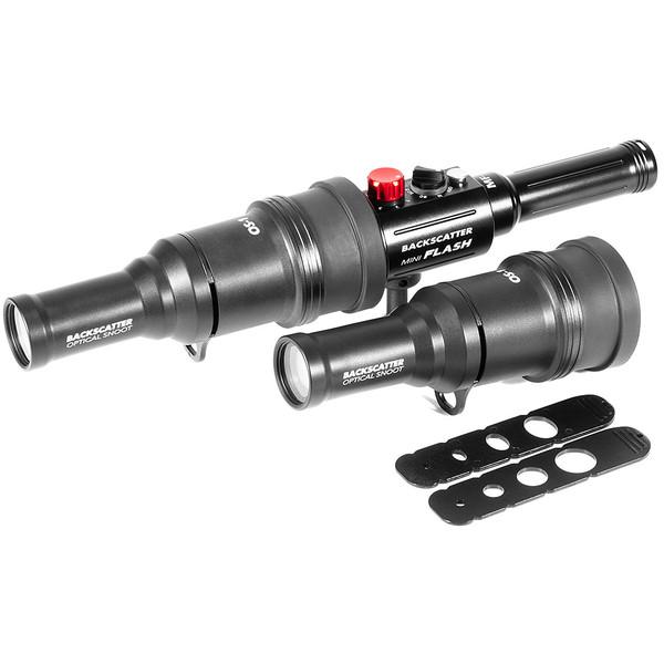 BACKSCATTER Mini Flash 2 MF-2 & Optical Snoot Combo Package