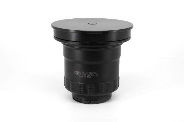 Rückansicht des Isotta H137 Ports mit montierter PVC-Rückkappe zum Schutz der Anschlussstelle.